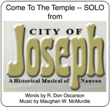 Come To The Temple -Vocal Solo, Duet and Choral SATB